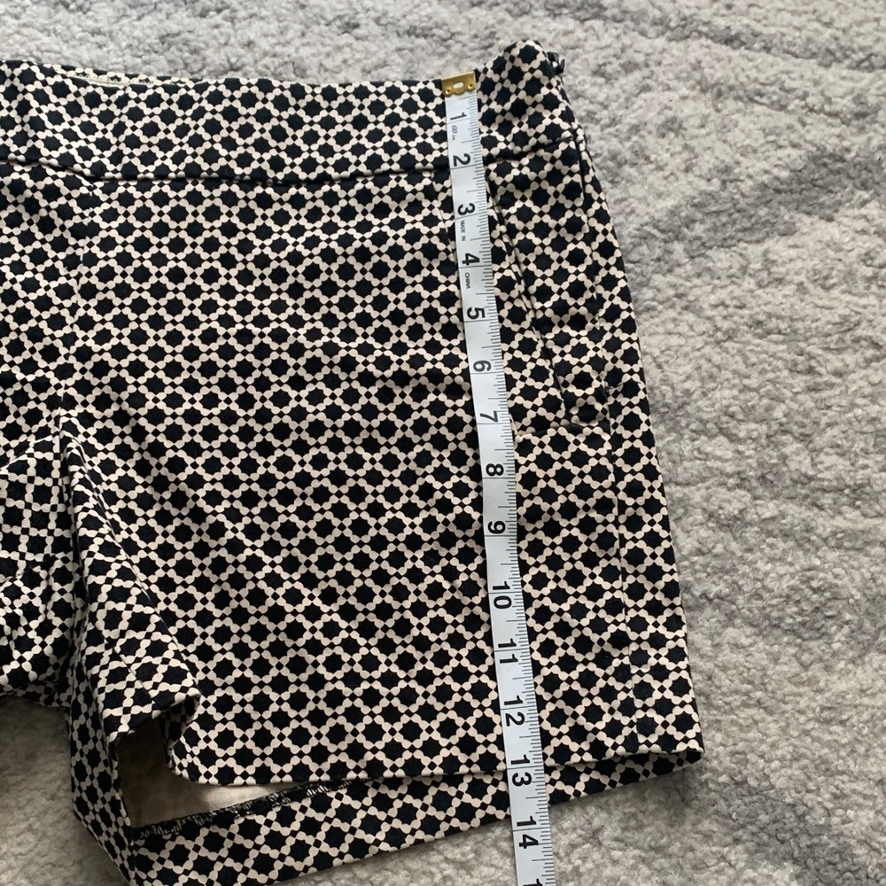 J. Crew High Waist Geometric Black and White Shorts - Picture 7 of 11